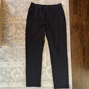 Lululemon Men’s Black Jogger Pants – Drawstring Waist, Soft Stretch Fit | L